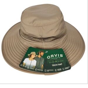 Orvis Womens Wide Brim Tech Hat in Tan